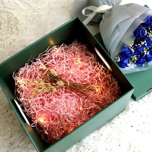 55萨语旗舰店天猫礼物箱子大号送女友拉菲草加大礼盒仪式感精致礼物