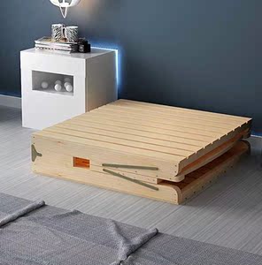 60cm客厅床米加固塌木头木实实阳台床简单折叠木塌简易折叠加宽床