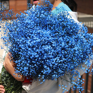 蓝色满天星超大束家居客厅插花装饰摆件情人节永生花干花花束礼物