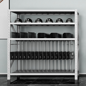 豫通防暴装备物资架安保器材盾牌货架铁锹铁镐摆放架农用工具架子