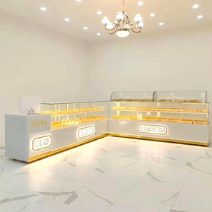 转角中式糕点柜台糕点展示柜面包柜冷藏柜定制玻璃蛋糕展柜桃酥柜