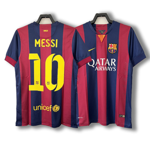 14-15赛季巴萨球衣主场10号梅西巴萨罗那11号内马尔足球服球迷版