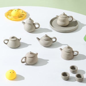 厂家批发迷你茶具石头套装小朋友茶具过家家可出水泡茶盘茶壶茶杯