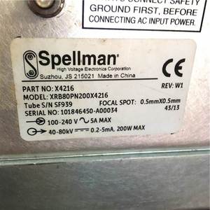 spellman 斯派曼 xrb80pn200x4216 高压电源