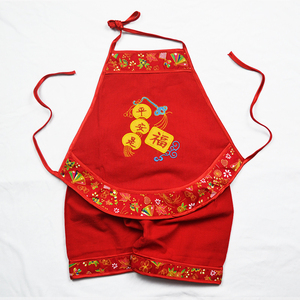 夏季婴儿肚兜纯棉短裤男女宝宝儿童新生儿五毒红色兜兜女童套装夏