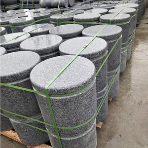 挡车石大理石防撞挡车杆止车拦车柱石柱墩柱路障圆柱广场石头柱子