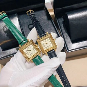 ysl圣罗兰手表 中古风女士石英表复古方形款皮带时尚腕表女