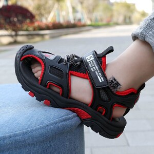 男童包头凉鞋2022新款夏季儿童防滑软底宝宝帅气中大童学生鞋子