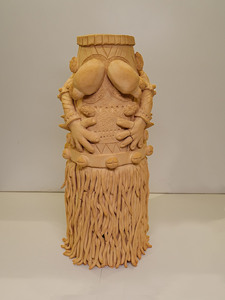 泥条盘筑罐子 花瓶上釉 粗陶 手工制作 陶艺 拉坯制作 泥塑人物