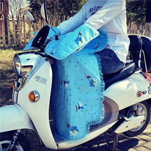 夏季电瓶车分体式挡风被防水防紫外线防晒四层防晒电动车薄遮阳罩