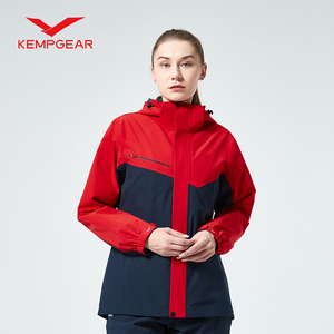 kempgear凯蒙戈尔户外运动冲锋衣女士秋冬情侣款三合一羽绒内胆男