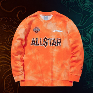 李宁cba20-21赛季全明星南方北方潮流长袖套头运动卫衣awdq429