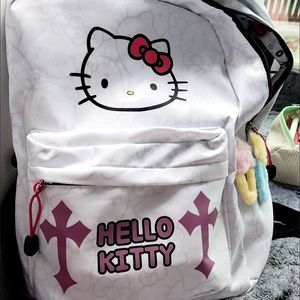 新款Hellokitty双肩包可爱满水印凯蒂猫双背包高初中学生kt猫书包