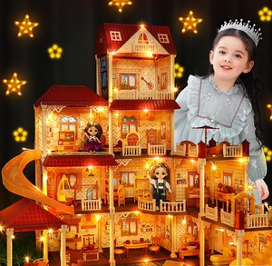 芭比娃娃房子小别墅女童公主豪华城堡玩具梦幻生日礼物儿童超大模