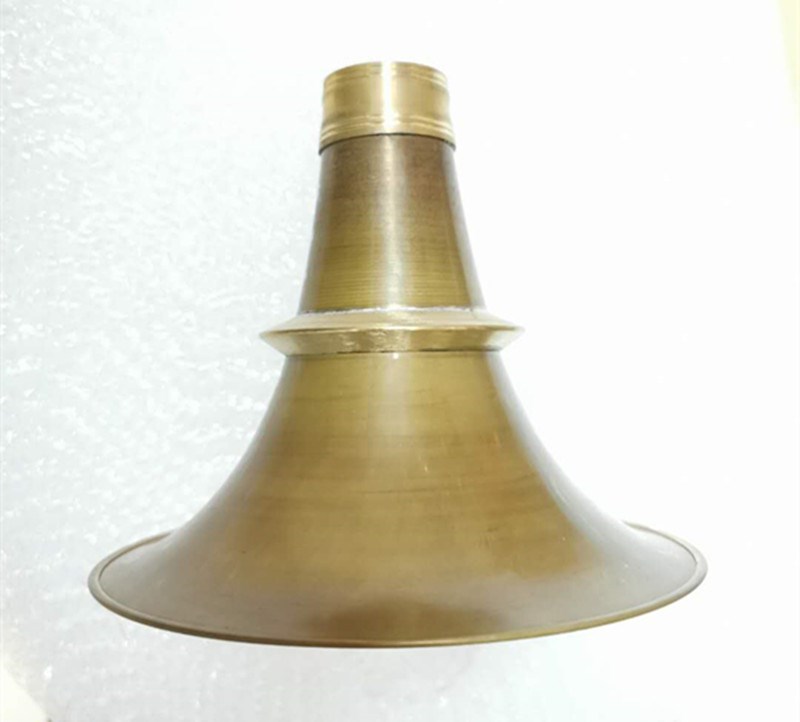 黄铜唢呐碗加厚广东碗古铜不掉色纯铜大号唢m呐碗口老式手工铜喇