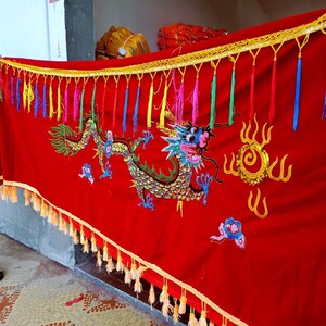 棺罩龙凤刺绣全罩棺材罩子平绒布料殡葬用品大号小号棺罩厂家直销