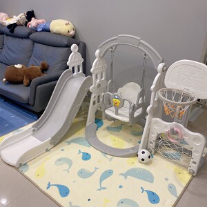 滑梯儿童室内家用2至10岁加厚长小型折叠滑小孩婴幼儿游乐场组合