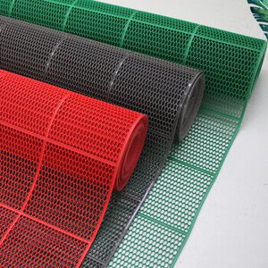 豫之韵六角网格pvc塑料地垫防滑垫游泳馆镂空脚垫门垫厨房地毯灰