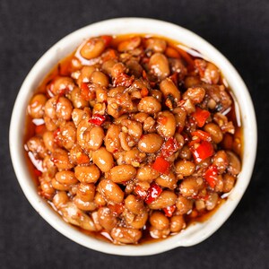 酱豆子安徽特产阜阳香辣淮南徐州腊八豆湖南下饭菜拌饭拌面酱豆子