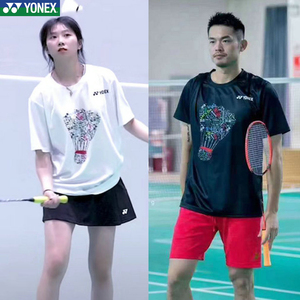 林丹同款羽毛球服短袖速干尤尼克斯王小羽文化衫t恤比赛大码团购