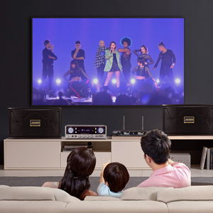 漫步者家庭ktv音响套装会议功放专业音箱卡拉ok唱歌家用点歌机一