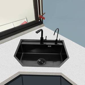 五角柜水槽加厚sus304不锈钢手工异形抖音大单洗碗池六边形洗菜盆