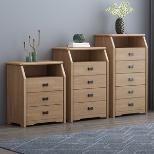 宜家家居全实木四五六斗柜现代简约北欧客厅卧室抽屉柜子收纳一体