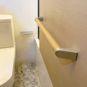 日式一字扶手卫生间厕所马桶浴室老人实木无障碍安全抓杆拉手栏杆