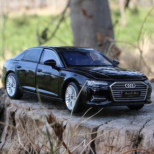 奥迪a6合金车模1:32声光转向避震男孩玩具车仿真汽车模型摆件男孩