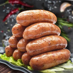 火山石烤肠脆皮香肠黑椒原味肉肠脆地道肠台湾风味手工纯肉热狗肠