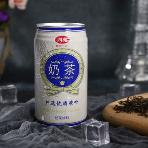 香港四洲港式丝袜原味奶茶340ml易拉罐装进口优质红茶即饮饮料