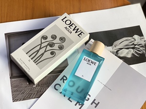 现货loewe 罗意威 活力紫泉agua el彩虹系列蓝瓶 清新淡香水100ml