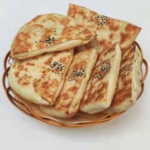 洛绿园淘宝大荔月牙烧饼陕西泡馍咸味火烧纯手工早餐食品充氮气600g