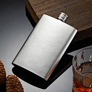 德国进口纯钛小酒壶2两3 5斤装白酒钛金属随身便携户外钛钢扁酒瓶