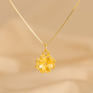 老凤祥玫瑰金项链