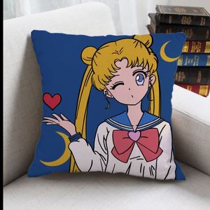美少女战士周边抱枕可爱卡通少女水冰月同款靠垫枕头定制同学礼物