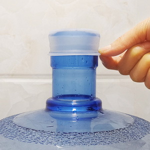 桶装水密封盖食品级硅胶材质重复使用大矿泉水聪明盖纯净水桶盖子