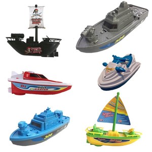 玩具轮船模型船洗澡帆船下水水池家用水里的益智宝宝塑料学生快艇