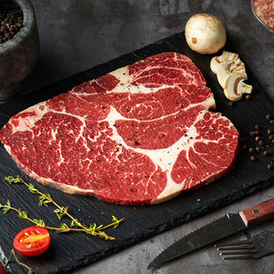 儿童宝宝放心吃原切新鲜厚切谷饲雪花澳洲黑椒进口牛肉扒9人付款377