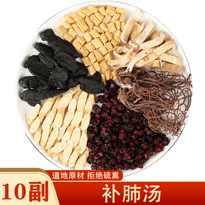 补肺汤10副黄芪紫菀五味子桑白皮熟地黄党参中药材组合调理包