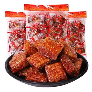 2斤装约140个大刀肉辣条 香辣素零食面筋小零食网红辣条半斤装