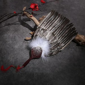 古风诸葛亮扇子羽毛扇礼品八卦蒲扇子老式古代扇子夏天耐用羽扇