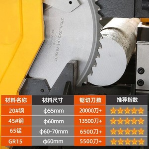 金属陶瓷冷锯锯片进口合金圆锯机超薄无毛刺切割切铁切割机切割片