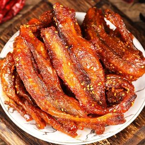 百草味鱼干500g香辣龙头鱼广西北海特产散装鱼片鱼即食香辣海龙鱼