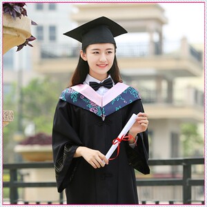 学士服大学生工科文科硕士研究生毕业礼服学位班服披肩成人学位服