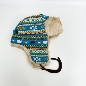 外贸出口北欧男女冬季防寒加厚夹棉毛绒雷锋帽护耳帽保暖滑雪帽子