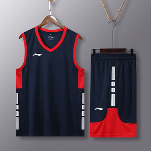李宁篮球服套装训练比赛服成人儿童男运动速干背心球衣定制印号