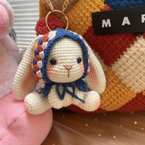 手编祖母格大耳朵兔子diy编织材料包纯手工垂耳兔玩偶本命年可爱