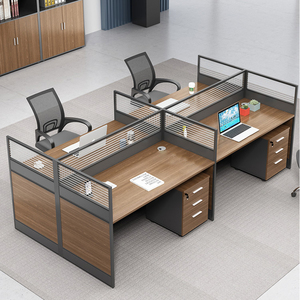 成都职员办公桌2/4/6人工位屏风隔断办公桌椅组合简约办公室卡座