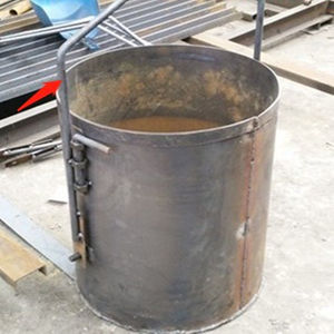 合之诚热销挖桩铁桶孔桩吊料桶人工挖井桶哈儿机包边厚桶工地吊桶